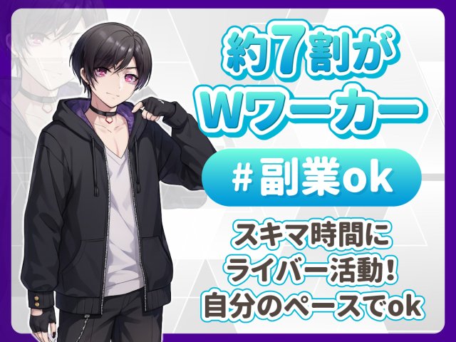 顔出しなしフルリモートの芸能・配信活動(ライバー)